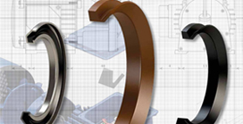 V-ring seals for rotating shafts